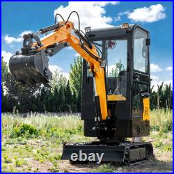 FREE SHIPPING Enclosed Cab 1.2 Ton Mini Hydraulic Excavator with Gas Engine FREE SHIPPING Enclosed Cab 1.2 Ton Mini Hydraulic Excavator with Gas Engine