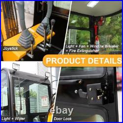 FREE SHIPPING Enclosed Cab 1.2 Ton Mini Hydraulic Excavator with Gas Engine FREE SHIPPING Enclosed Cab 1.2 Ton Mini Hydraulic Excavator with Gas Engine