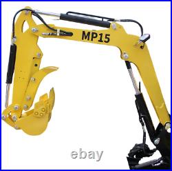 FREE SHIPPING MachPro MP15 1 Ton Mini Excavator Mechanical Thumb Garden Tools