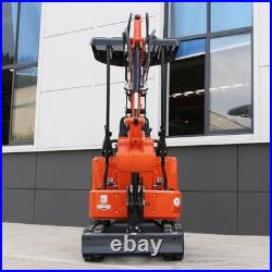FREE SHIPPING Mini Excavator 1 Ton 13.5HP B&S Engine Track Digger + Attachments