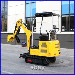 FREE SHIPPING Mini Excavator Kubota D722 Engine Side Swing with 11 attachments