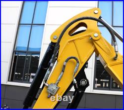 FREE SHIPPING Mini Excavator Kubota D722 Engine Side Swing with 11 attachments