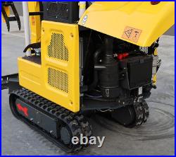 FREE SHIPPING Mini Excavator Kubota D722 Engine Side Swing with 11 attachments