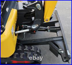 FREE SHIPPING Mini Excavator Kubota D722 Engine Side Swing with 11 attachments