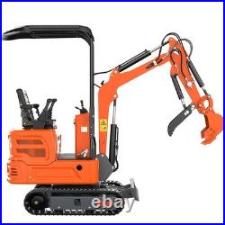 FREE SHIPPING New Upgrade 1 TON Mini Excavator 13.5 HP B&S Engine Tracked Digger