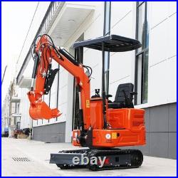 FREE SHIPPING New Upgrade 1 TON Mini Excavator 13.5 HP B&S Engine Tracked Digger
