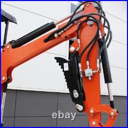 FREE SHIPPING New Upgrade 1 TON Mini Excavator 13.5 HP B&S Engine Tracked Digger