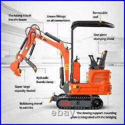 FREE SHIP 1T Mini Excavator 13.5HP B&S Gas Engine 9HP Remote Control Lawn Mower