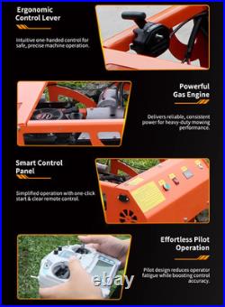 FREE SHIP 1T Mini Excavator 13.5HP B&S Gas Engine 9HP Remote Control Lawn Mower