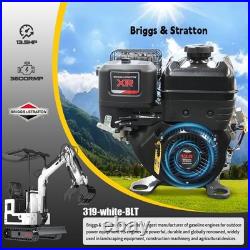 FREE SHIP 1T Mini Excavator Hydraulic Thumb B&S Gas Tracked Digger Unassembled