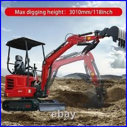 FREE SHIP 1.8Ton Mini Excavator EPA Certified USA KUBOTA Diesel Machine CA Stock FREE SHIP 1.8Ton Mini Excavator EPA Certified USA KUBOTA Diesel Machine CA Stock