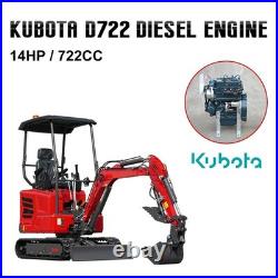 FREE SHIP 1.8Ton Mini Excavator EPA Certified USA KUBOTA Diesel Machine CA Stock FREE SHIP 1.8Ton Mini Excavator EPA Certified USA KUBOTA Diesel Machine CA Stock