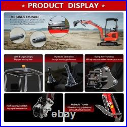 FREE SHIP 1.8Ton Mini Excavator EPA Certified USA KUBOTA Diesel Machine CA Stock FREE SHIP 1.8Ton Mini Excavator EPA Certified USA KUBOTA Diesel Machine CA Stock