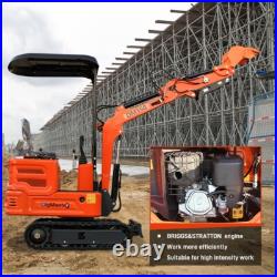 FREE SHIP 1 Ton Mini Excavato 13.5hp Gas EPA B&S Digger +Hydraulic Breaker FREE SHIP 1 Ton Mini Excavato 13.5hp Gas EPA B&S Digger +Hydraulic Breaker