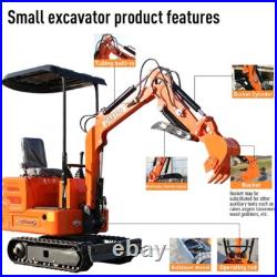 FREE SHIP 1 Ton Mini Excavato 13.5hp Gas EPA B&S Digger +Hydraulic Breaker FREE SHIP 1 Ton Mini Excavato 13.5hp Gas EPA B&S Digger +Hydraulic Breaker
