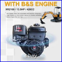 FREE SHIP 1 Ton Mini Excavator 13.5HP Mini Digger Briggs 13.5HP EAP Gas Engine