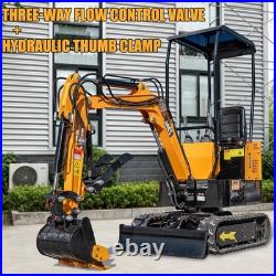 FREE SHIP 1 Ton Mini Excavator 13.5HP Mini Digger Briggs 13.5HP EAP Gas Engine