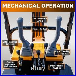 FREE SHIP 1 Ton Mini Excavator 13.5HP Mini Digger Briggs 13.5HP EAP Gas Engine