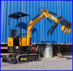 FREE SHIP 1 Ton Mini Excavator 13.5HP Mini Digger Briggs 13.5HP EAP Gas Engine