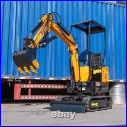 FREE SHIP 1 Ton Mini Excavator 13.5HP Mini Digger Briggs 13.5HP EAP Gas Engine