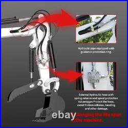 FREE SHIP 1 Ton Mini Excavator With Hydraulic Thumb, Bucket, B&S EPA Engine US