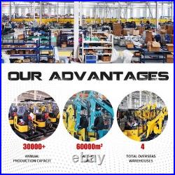 FREE SHIP 1 Ton Mini Excavator With Hydraulic Thumb, Bucket, B&S EPA Engine US