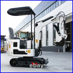 FREE SHIP 1 Ton Mini Excavator With Hydraulic Thumb, Bucket, B&S EPA Engine US