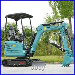 FREE SHIP 2.5T Mini Excavator Kubota D902 Pilot Control Side Swing Unassembled