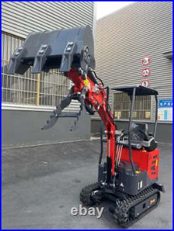 FREE SHIP Mini Excavator 13.5 HP 1-Ton Digger Tracked Crawler B&S Gas Engine EPA