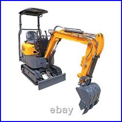 FREE SHIP Mini Excavator 1 Ton Digger 13.5hp Gas Tracked Crawler B&S EPA Engine