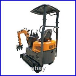 FREE SHIP Mini Excavator 1 Ton Digger 13.5hp Gas Tracked Crawler B&S EPA Engine