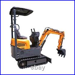 FREE SHIP Mini Excavator 1 Ton Digger 13.5hp Gas Tracked Crawler B&S EPA Engine