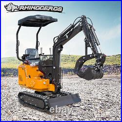 FREE SHIP Mini Excavator Digger Tracked Crawler with Canopy with Thumb Holder