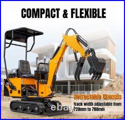 FREE SHIP Mini Excavators For Sale 0.8Ton Mini Digger 13.5HP EPA Engine