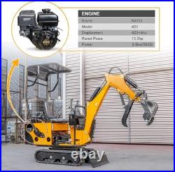 FREE SHIP Mini Excavators For Sale 0.8Ton Mini Digger 13.5HP EPA Engine