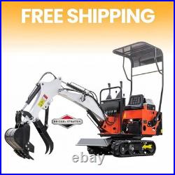 FREE SHIP&UNLOAD Mini Excavator 1Ton Excavator 13.5hp B&S Gas EPA Engine