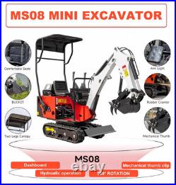 FREE SHIP&UNLOAD Mini Excavator 1Ton Excavator 13.5hp B&S Gas EPA Engine