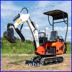 FREE SHIP&UNLOAD Mini Excavator 1Ton Excavator 13.5hp B&S Gas EPA Engine
