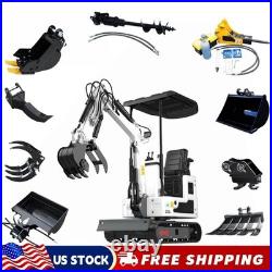 FREE SHIP /unloading 1Ton Mini Excavator B&S EPA Engine With 11 attachments