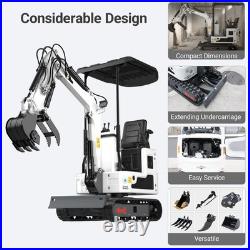 FREE SHIP /unloading 1Ton Mini Excavator B&S EPA Engine With 11 attachments