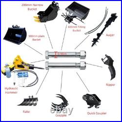 FREE SHIP /unloading 1Ton Mini Excavator B&S EPA Engine With 11 attachments