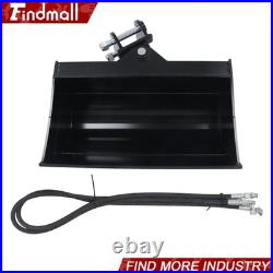 Findmall 600mm Tilting Bucket Attachment For Mini Excavators Heavy-Duty Steel