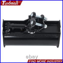 Findmall 600mm Tilting Bucket Attachment For Mini Excavators Heavy-Duty Steel