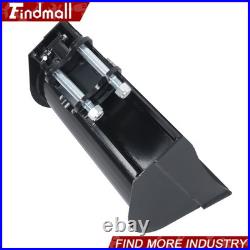 Findmall 600mm Tilting Bucket Attachment For Mini Excavators Heavy-Duty Steel