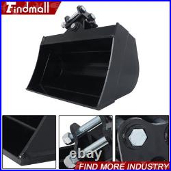 Findmall 600mm Tilting Bucket Attachment For Mini Excavators Heavy-Duty Steel