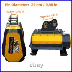 Flail Mower Attachment Hydraulic Mowing with Oil Pipe for Mini Excavator
