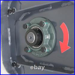 Flail Mower Attachment Hydraulic Mowing with Oil Pipe for Mini Excavator