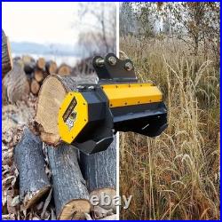 Flail Mower Attachment Hydraulic Mowing with Oil Pipe for Mini Excavator