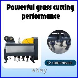 Flail Mower Attachment Hydraulic Mowing with Oil Pipe for Mini Excavator