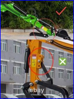For Mini Excavators Small Digger Attachment Kit Hydraulic Thumb Clip Clamp NEW